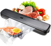 Vacuum Sealer Machine with 15 Vacuum Bags, Compact Automatic Sealer Machine with Dry & Moist Food Modes for Kitchen Food Preservation