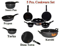 MY STORE Fantasy Induction Bottom Cookware Set (Cast Iron, 10 - Piece)