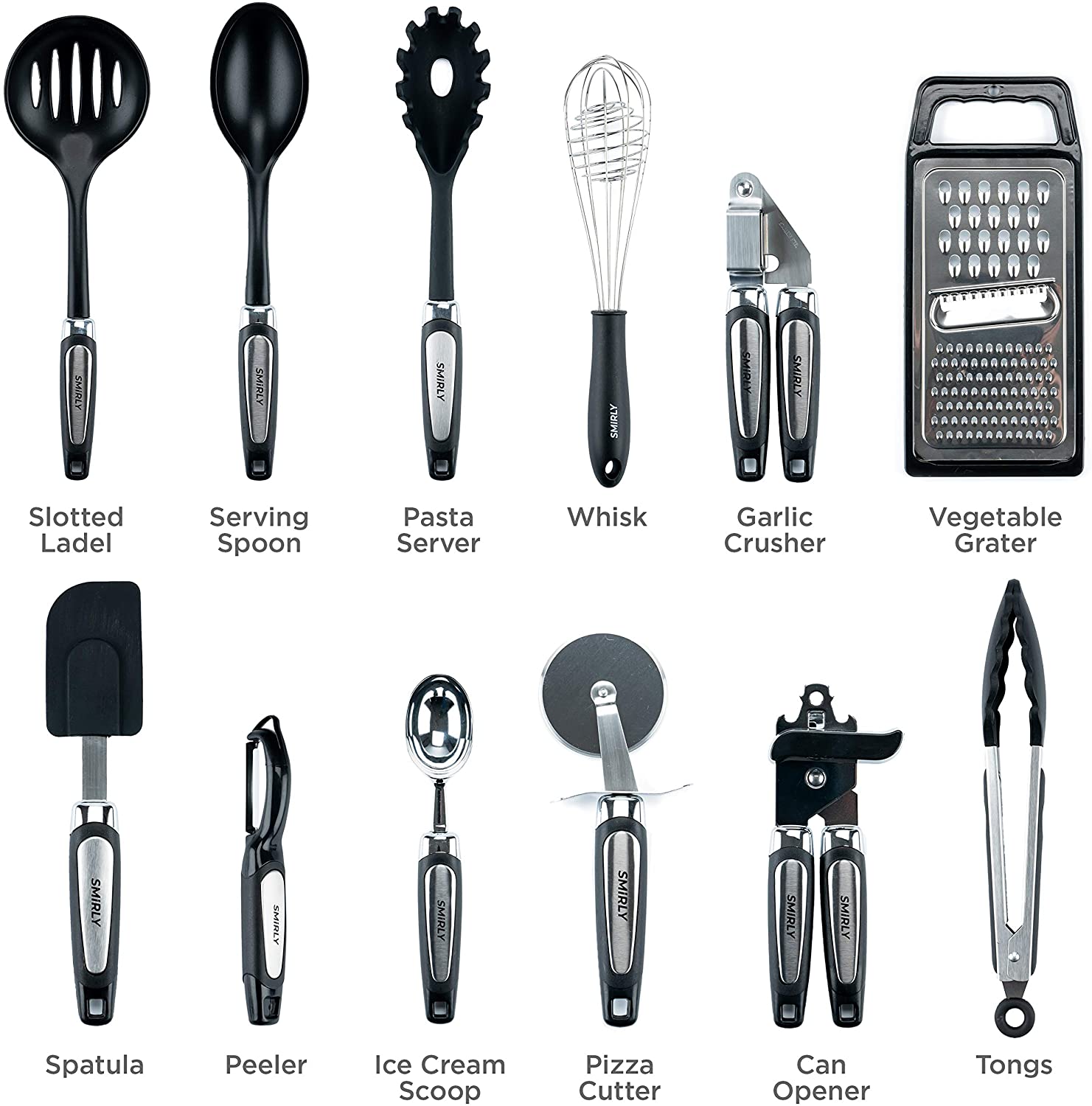 Kitchen Utensils Set with Holder: Silicone Cooking Utensils Set for Nonstick Cookware, KitcCooking Set Kitchen Set for Home Kitchen Accessories Set