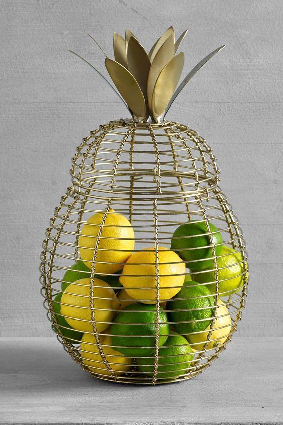 Pineapple Shaped Fruit Bowl
